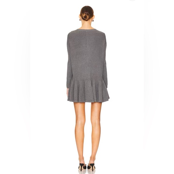 Free People Time On My Side Mini Sweater Dress Dark Heather Grey Size XS NWT - Picture 9 of 17